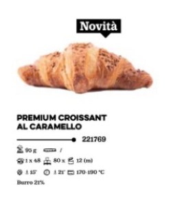 Croissant al caramello Mediterranea Surgelati Teramo Abruzzo